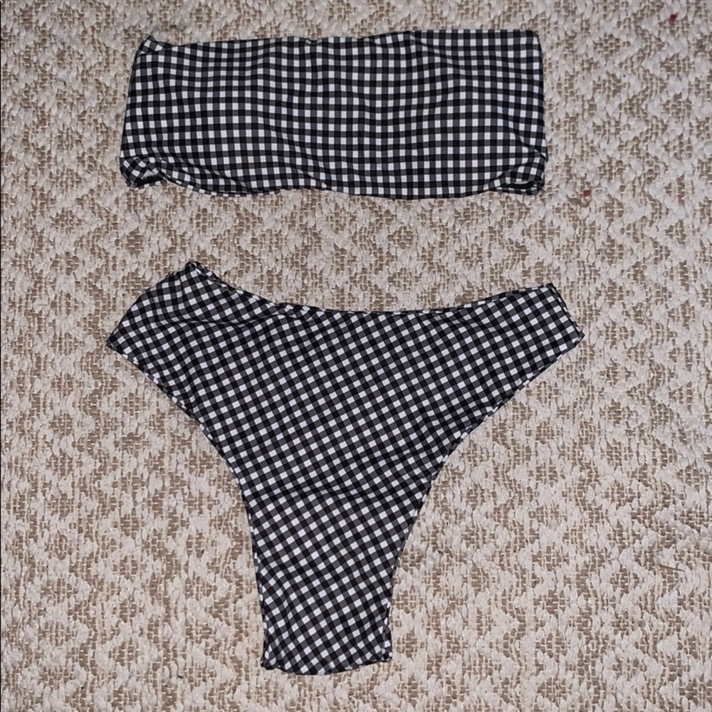Checkered (b&w) bikini